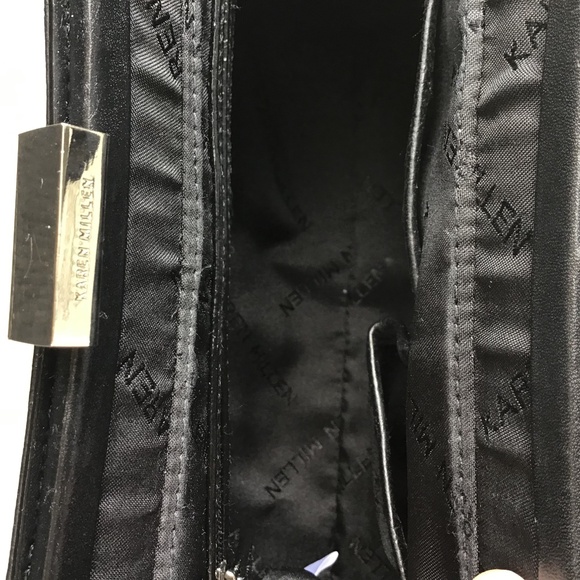 Karen Millen Black Silk Embroidered Bag - Picture 13 of 16